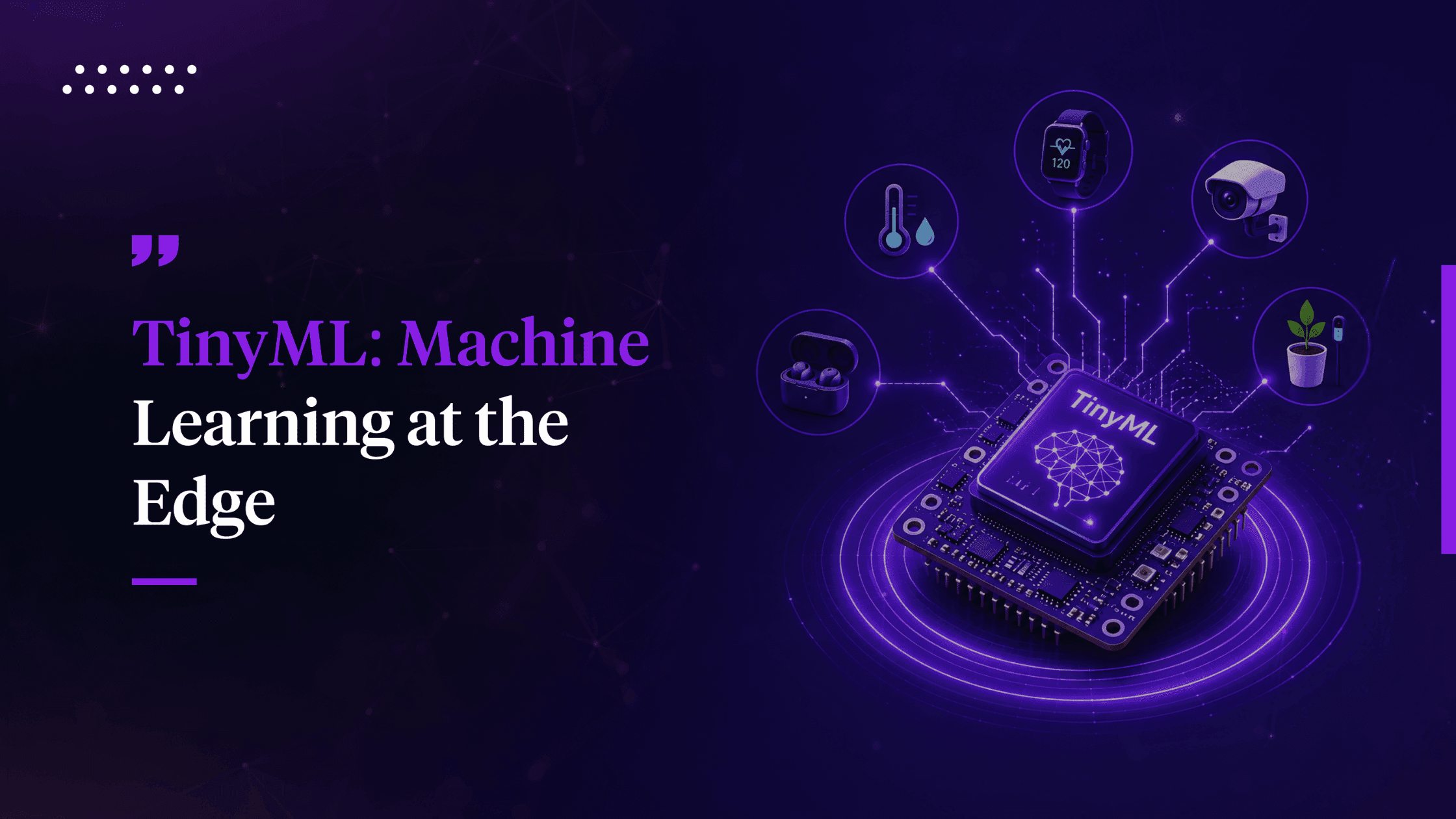 TinyML: Bringing Machine Learning to Edge Devices